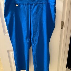 Alfani Capri Pants Royal Blue Size 16W
